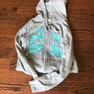 Aeropostale grey sweatshirt with blue letters!!